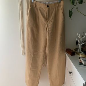 Wool wide leg pants